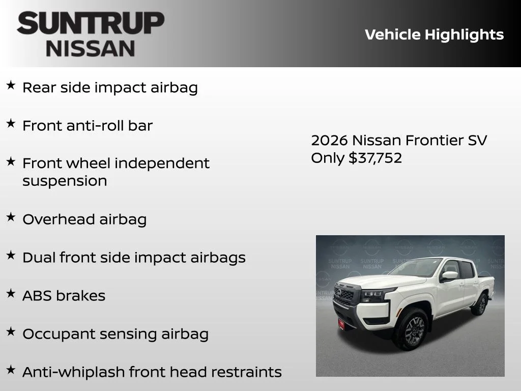 New 2026 White Nissan SV image 16