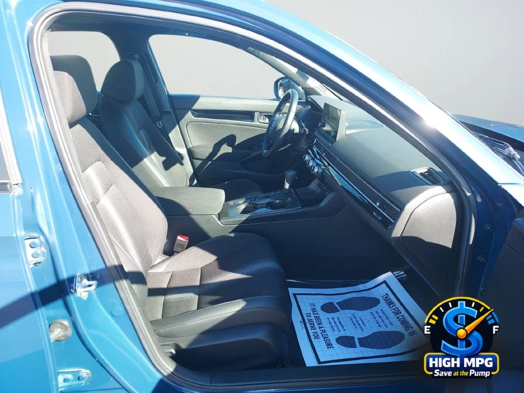 Certified Used 2025 Blue Lagoon Pearl Honda 4D HYBRID SPORT image 24