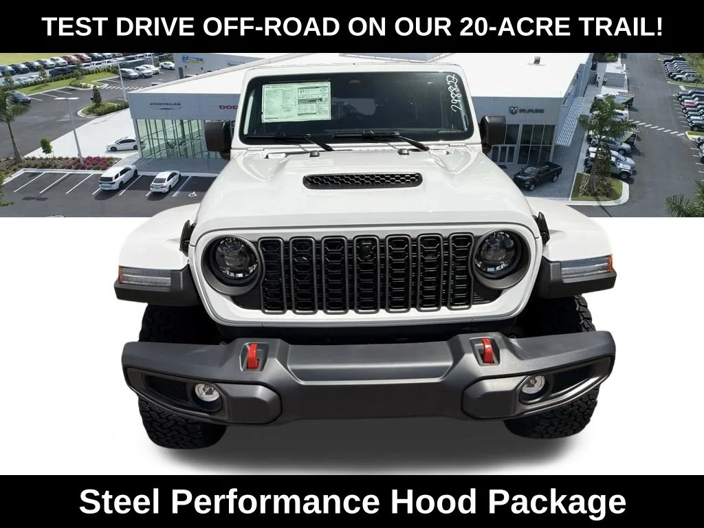 New 2026 Bright White Clear-Coat Exterior Paint Jeep Rubicon image 9