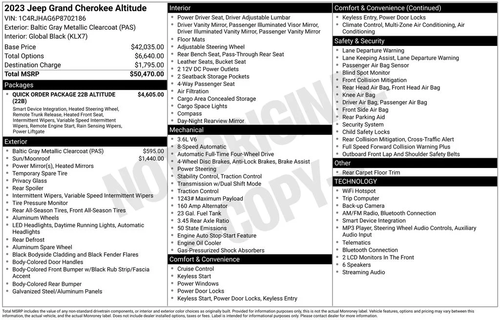 Used 2023 Gray Jeep Altitude X image 6