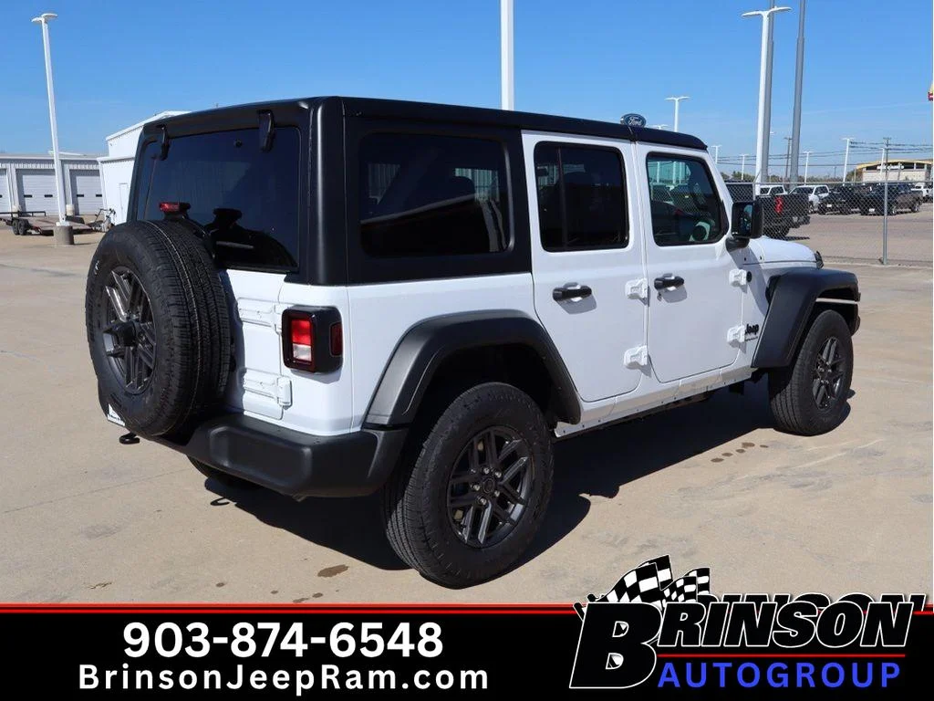 New 2026 Bright White Clear-Coat Exterior Paint Jeep Sport S image 5