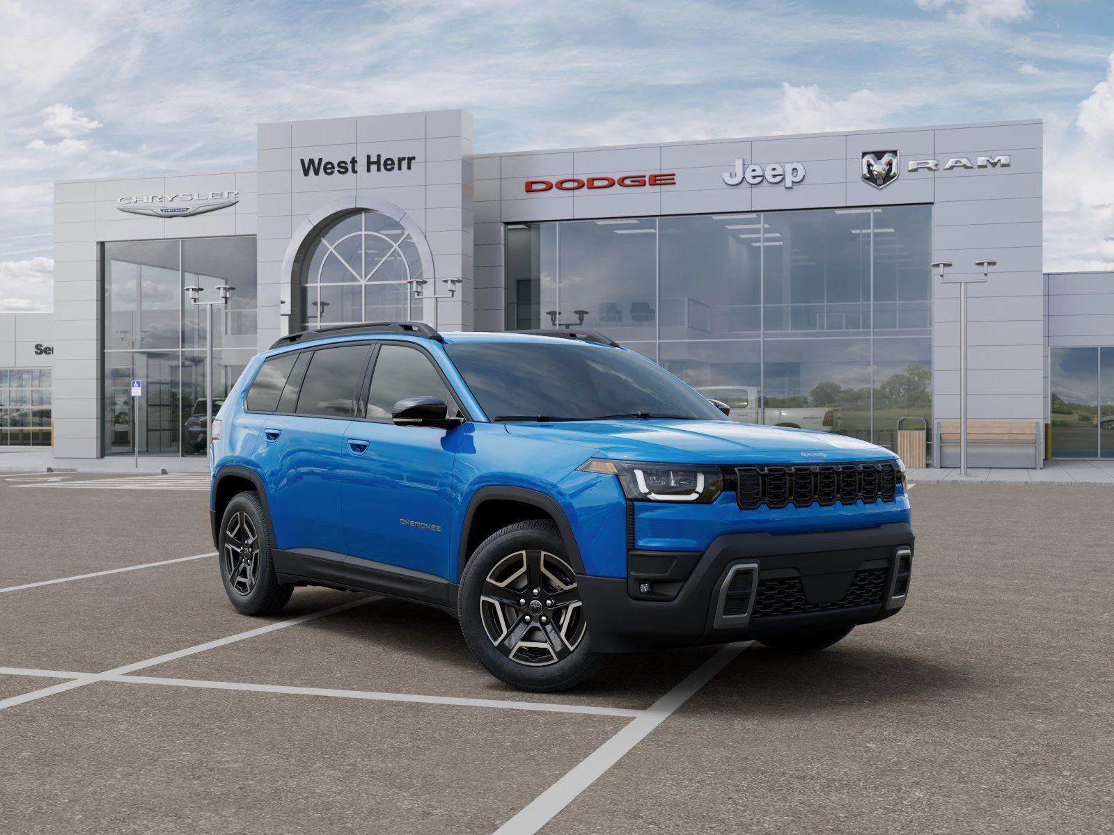 Used 2026 Hydro Blue Pearl-Coat Exterior Jeep CHEROKEE LIMITED 4X4 image 5