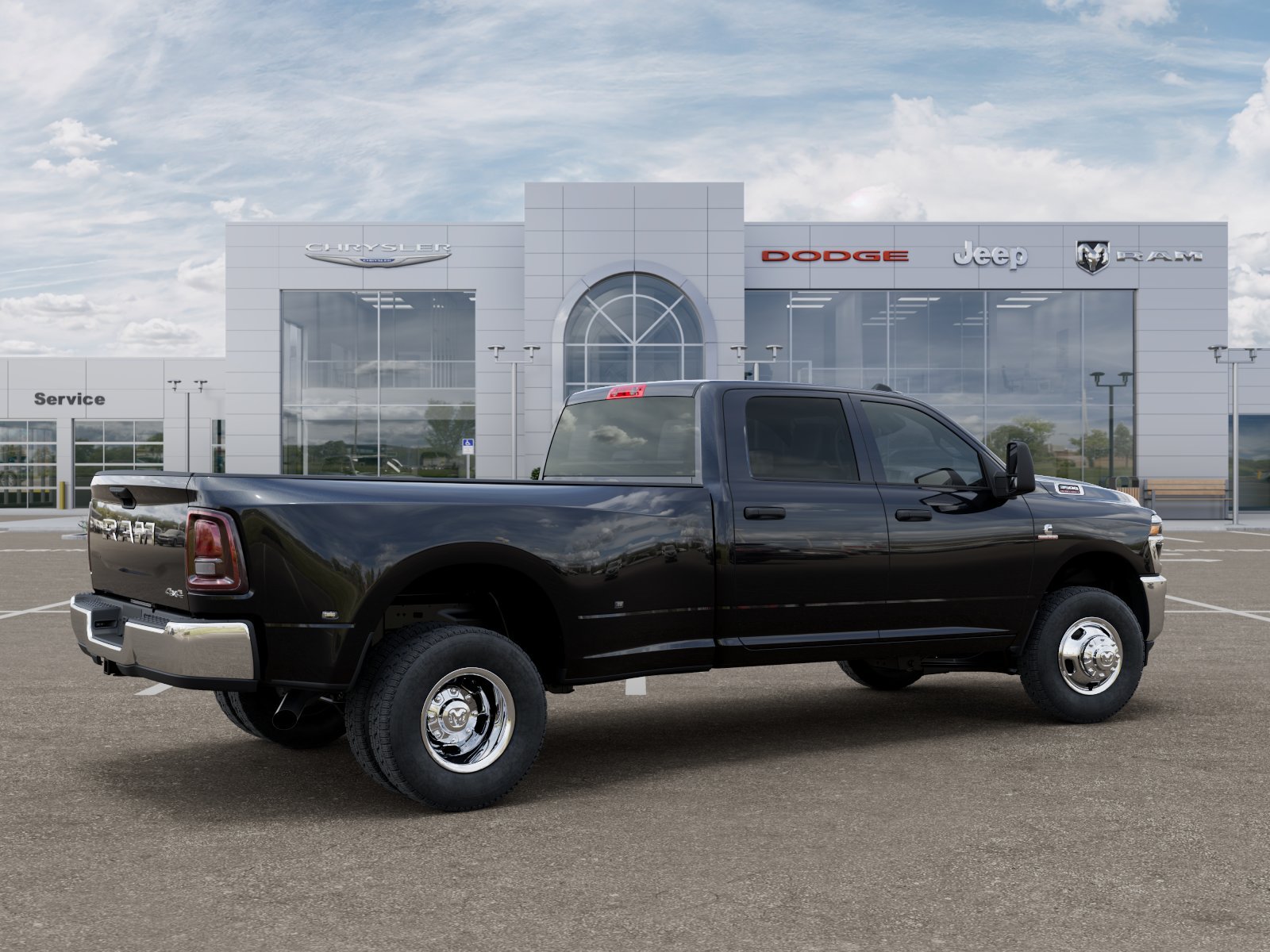 New 2026 Diamond Black Crystal Pearl-Coat Exterior Paint RAM Tradesman image 30