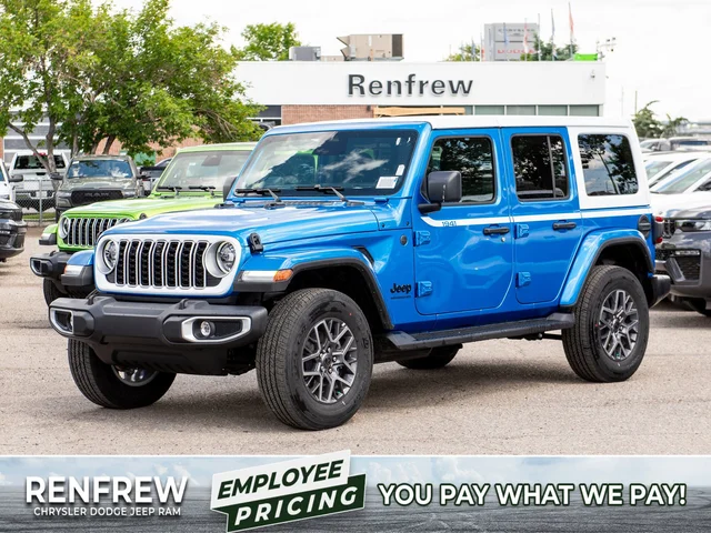 2026 Jeep Wrangler Sahara WhiteCap* 4 Door 4x4, McKinley Leather, Blind-Spot