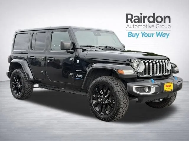 Used 2024 Black Clearcoat Jeep Sahara 4xe image 1