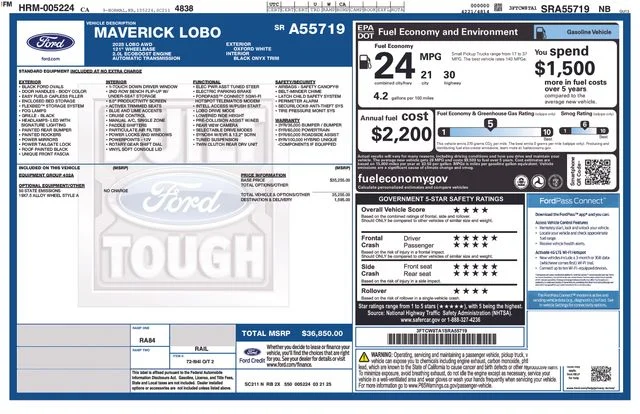 Certified Used 2025 Oxford White Ford Lobo Standard image 21