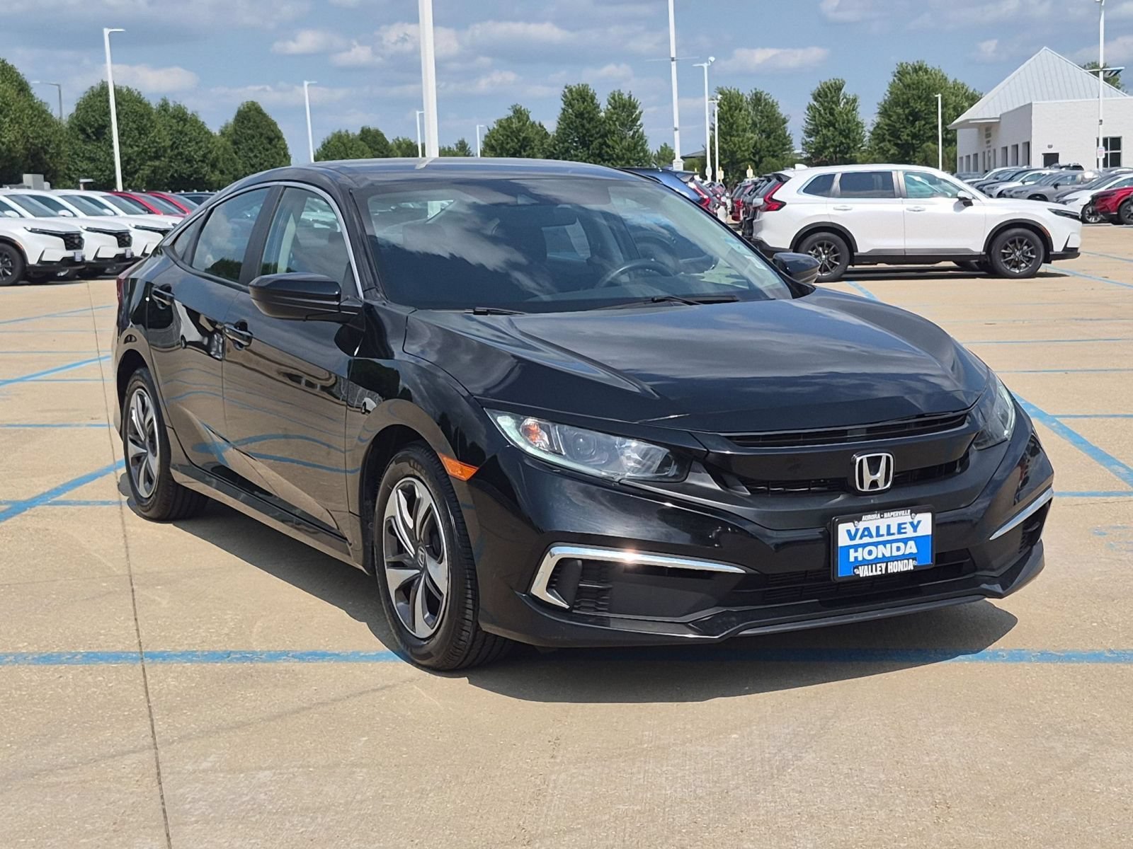Used 2019 Crystal Black Pearl Honda LX Sedan image 4