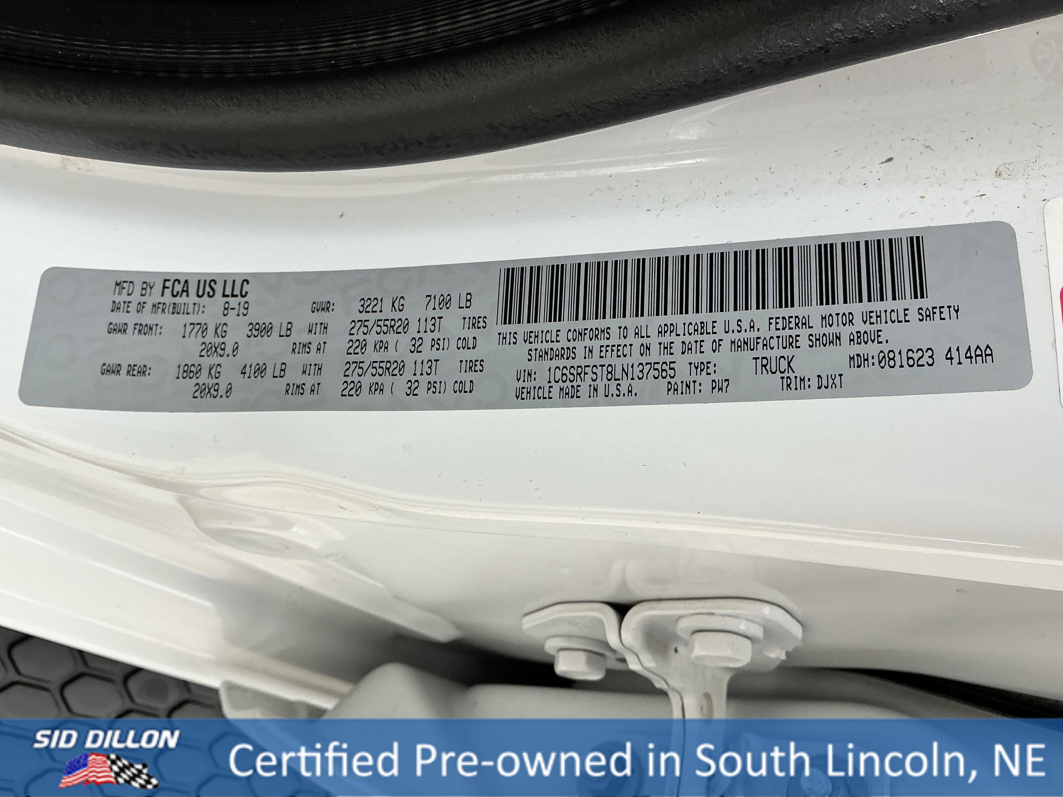 Used 2020 Bright White Clearcoat Ram Longhorn image 15