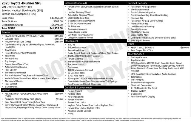 Certified Used 2023 Blue Toyota SR5 image 36