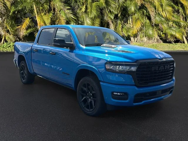 New 2026 Hydro Blue Pearl-Coat Exterior Paint RAM Laramie image 2