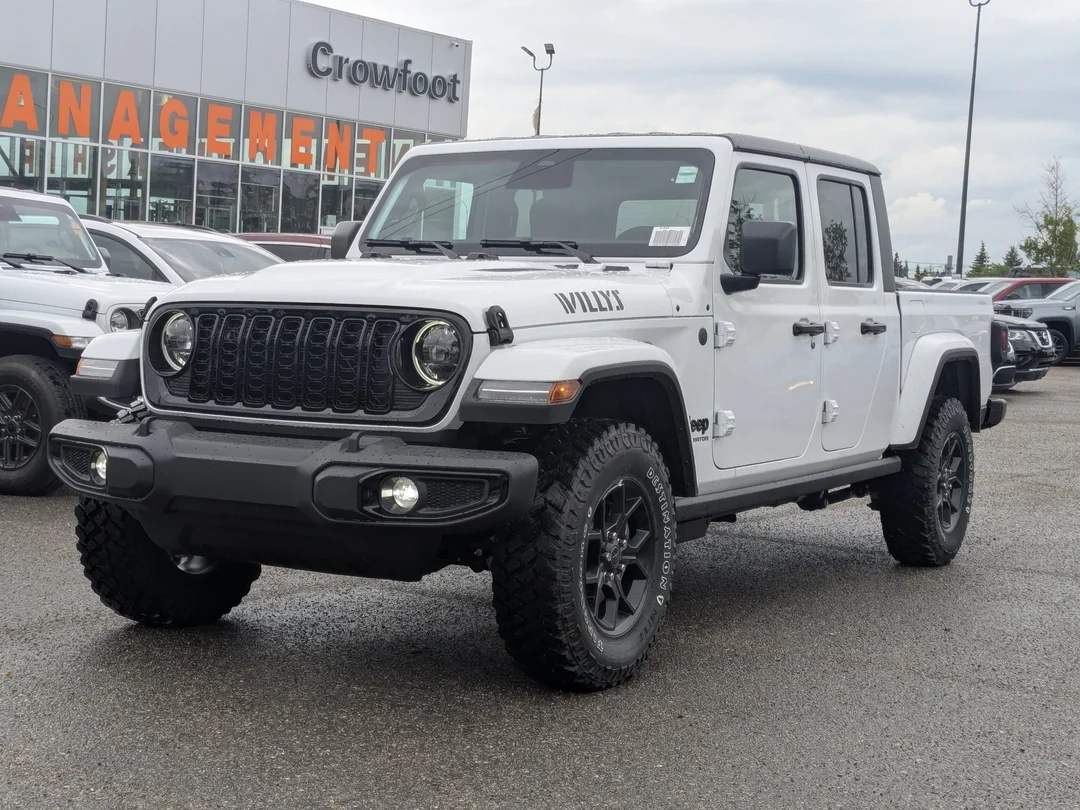 New 2026 White Jeep Willys - - 4x4 - E- Locker Rear Axle - Blk 3-Pc Freedom Top - Heated Seats - Willys Susp & More! image 4