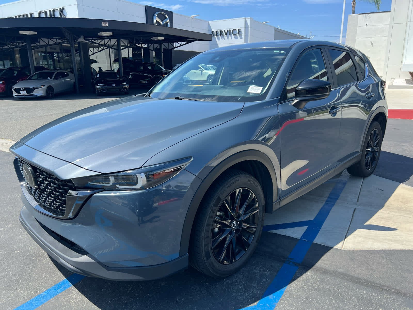 Used 2025 Polymetal Gray Metallic Mazda 2.5 S Carbon Edition image 7