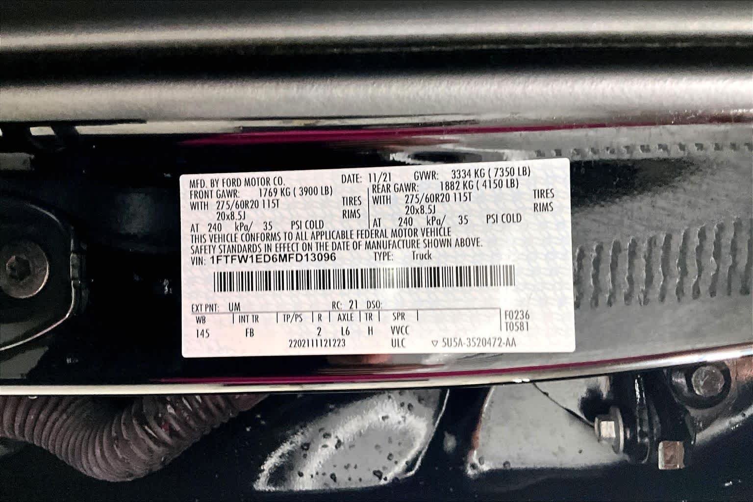 Used 2021 Agate Black Ford XLT image 31