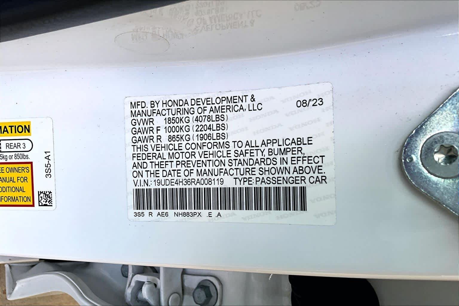 Certified Used 2024 Platinum White Pearl Acura w/A-Spec Package image 32