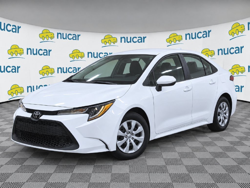 Certified Used 2021 White Toyota LE image 1