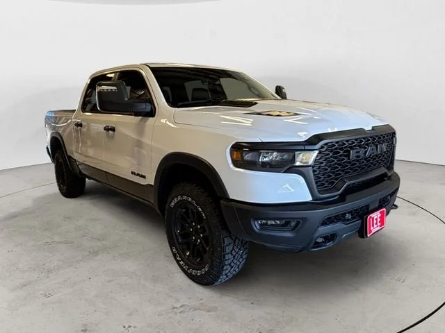 New 2026 Bright White Ram REBEL CREW CAB 4X4 5