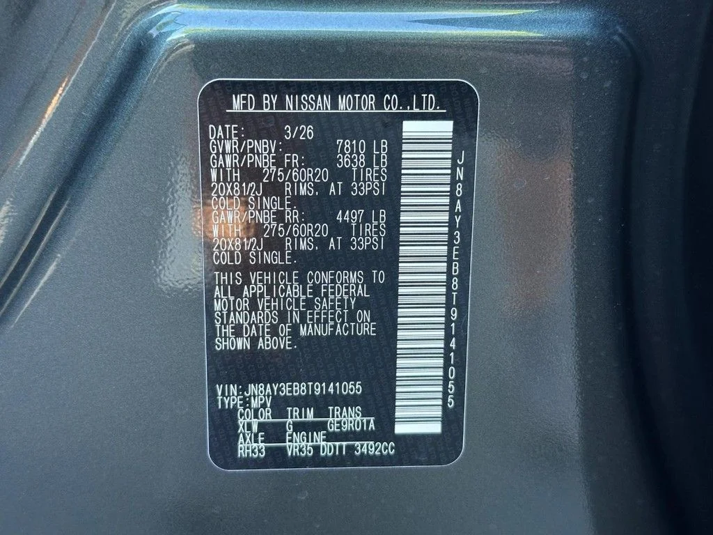 New 2026 Alpine Metallic / Super Black Two-tone Nissan Platinum image 20