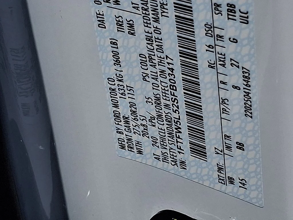 Used 2025 White Ford Lariat image 31