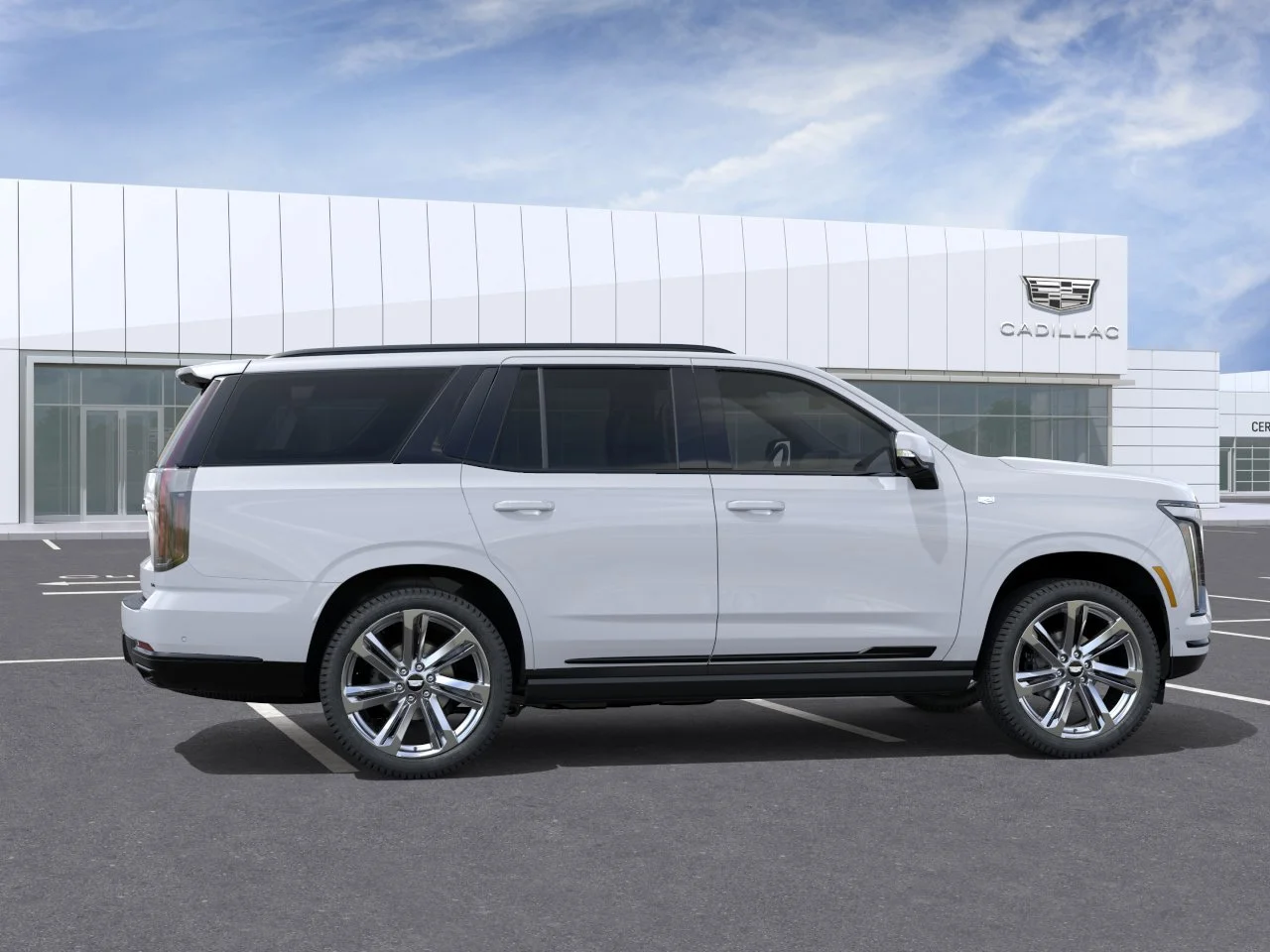 New 2026 Vibrant White Tricoat Cadillac 4WD Sport image 6