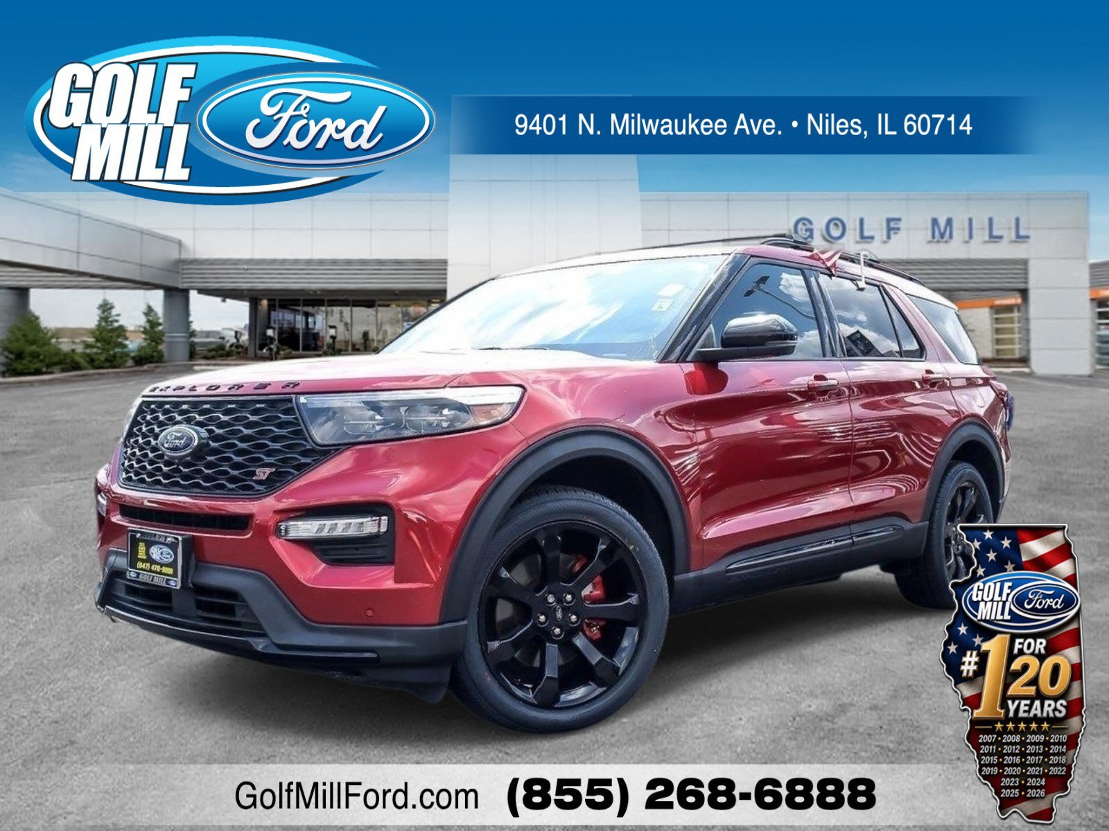 Used 2022 Red Metallic Ford ST image 1