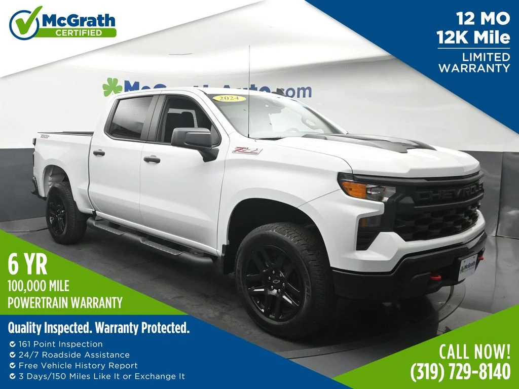 Used 2024 White Chevrolet Custom Trail Boss image 1