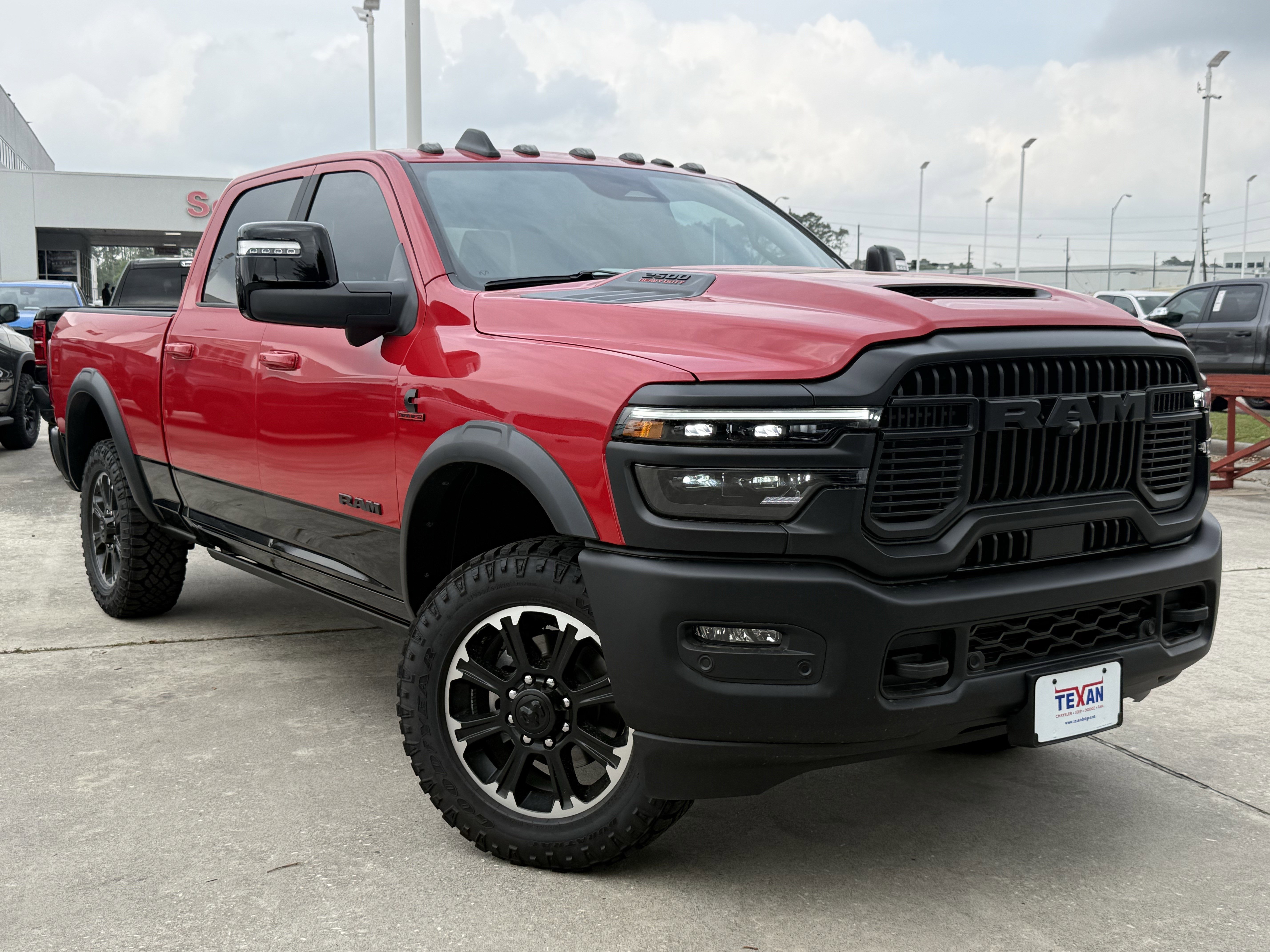 New 2026 Flame Red Clear-Coat Exterior Paint RAM Rebel image 2