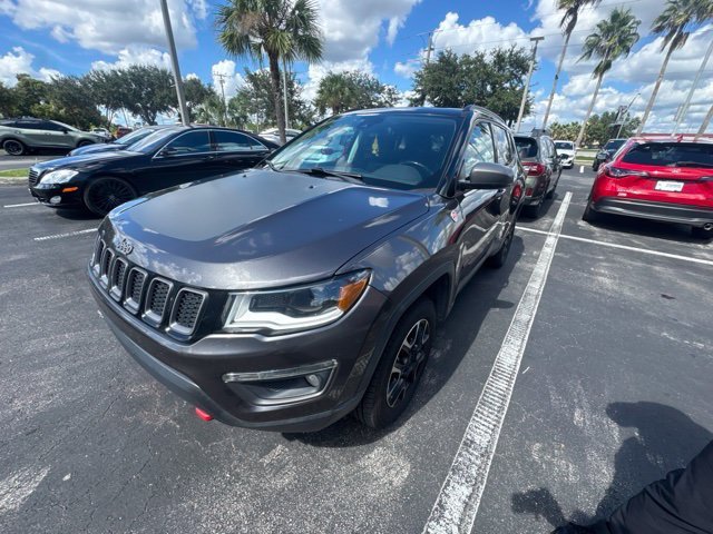 Used 2021 Granite Crystal Metallic Clearcoat Jeep Trailhawk image 1