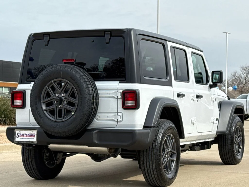 New 2026 Bright White Clear-Coat Exterior Paint Jeep Sport S image 8