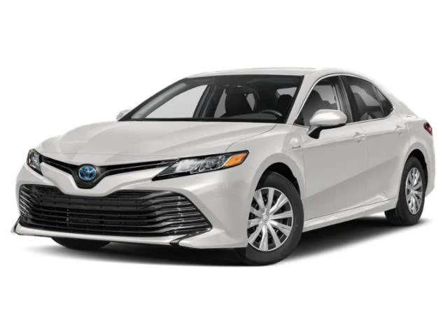 Used 2019 Super White Toyota Hybrid LE image 1