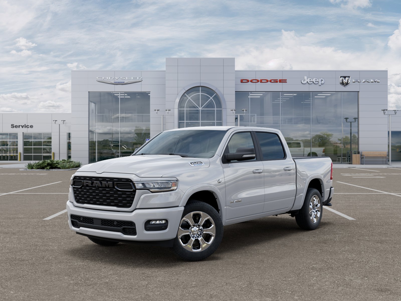 New 2026 Bright White Clear-Coat Exterior Paint RAM Big Horn/Lone Star image 10