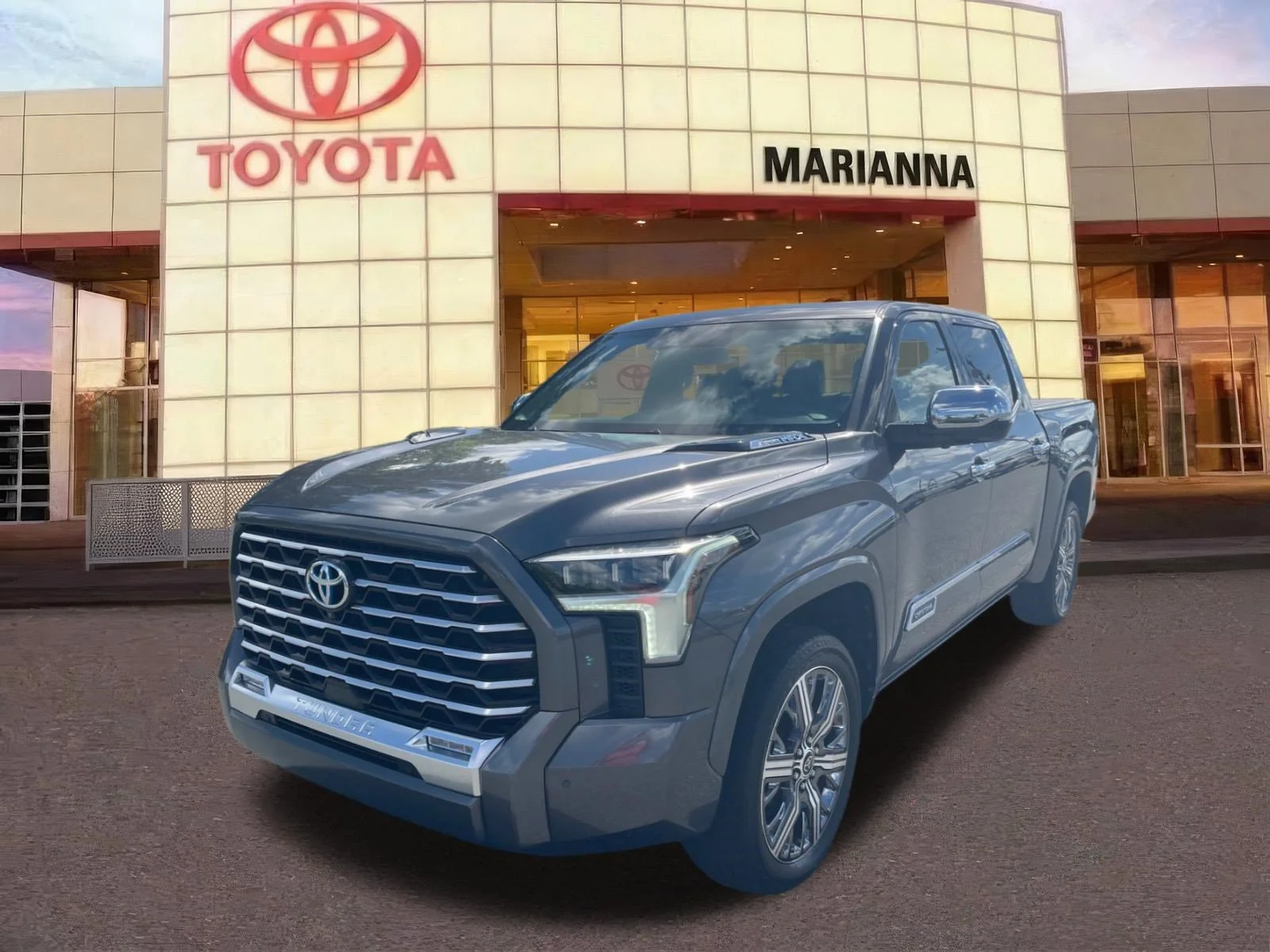 Used 2022 Magnetic Gray Metallic Toyota Capstone Hybrid image 3