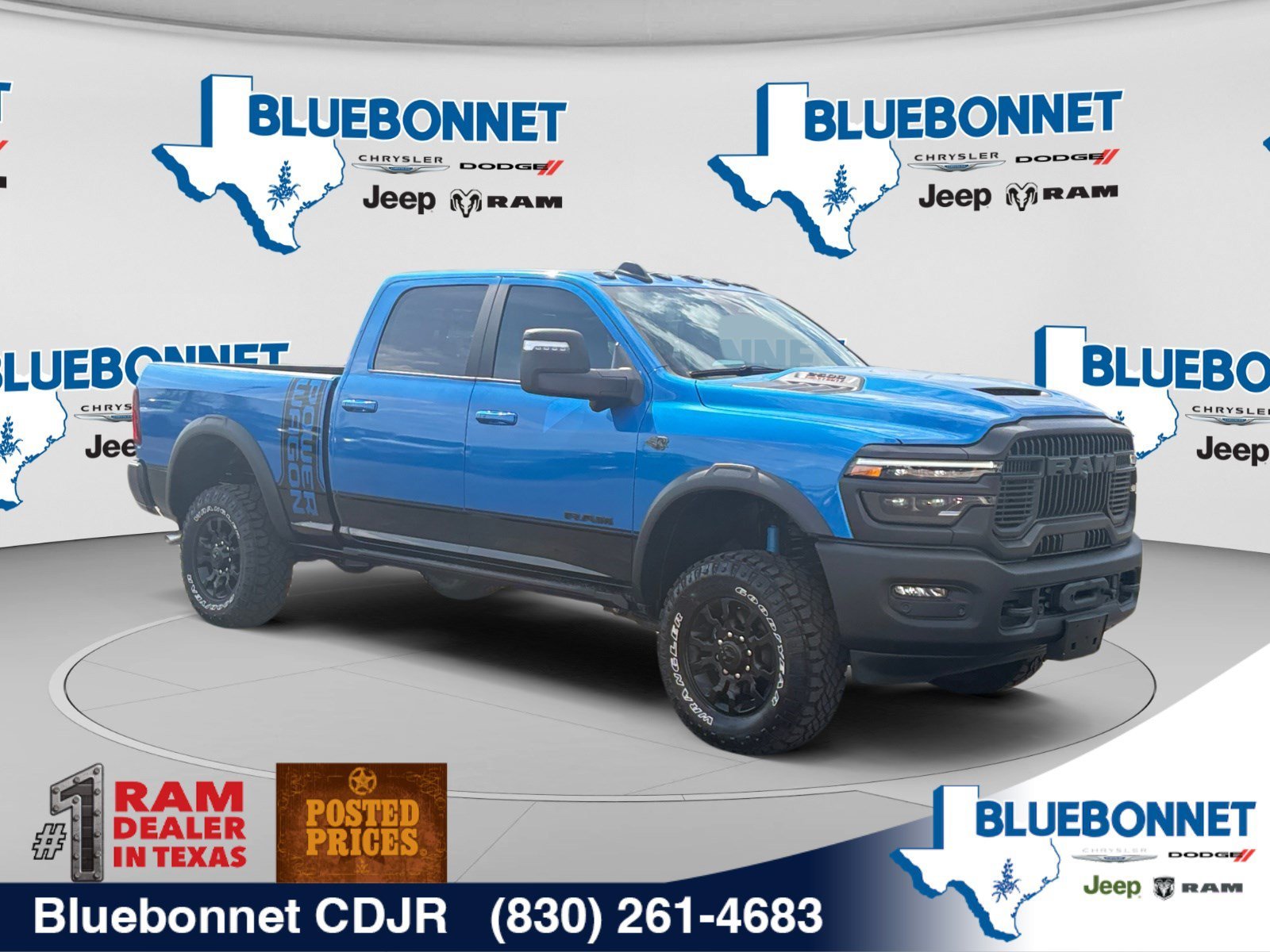 New 2027 Hydro Blue Pearl-Coat Paint RAM Power Wagon Hemi image 3