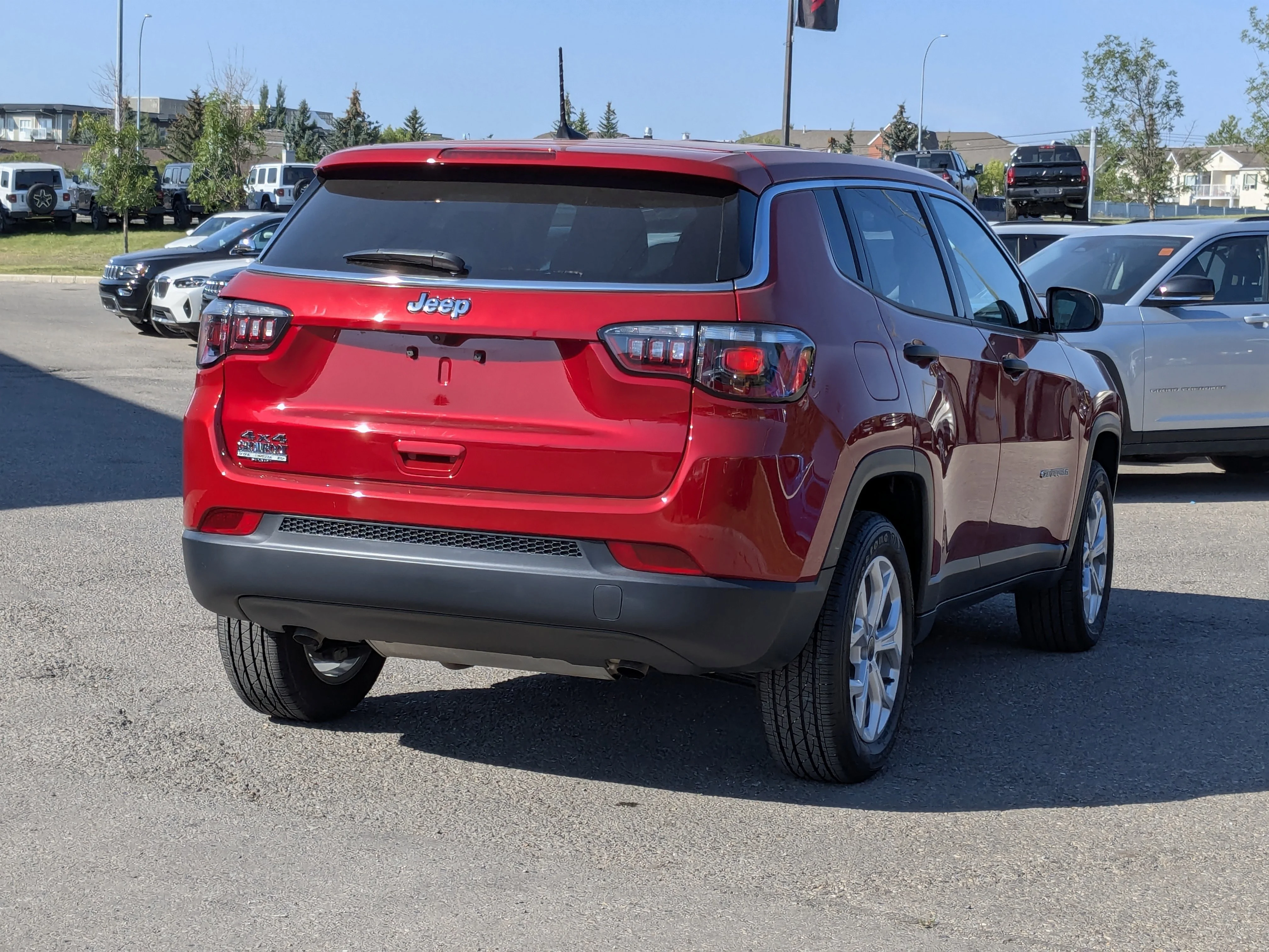 New 2025 Red Jeep Sport - - Forward Collision Warning - LED Head Lamps - Heated Seats and More! image 8