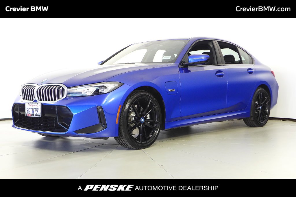 Certified Used 2023 Blue Metallic BMW 330e iPerformance image 1