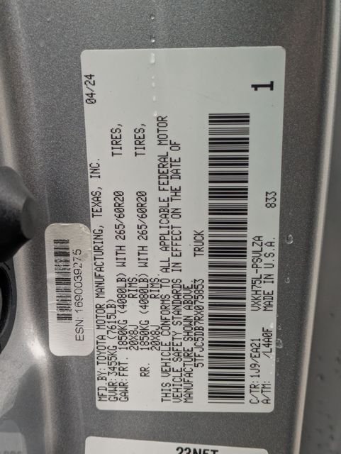 Used 2024 Silver Toyota Limited image 23