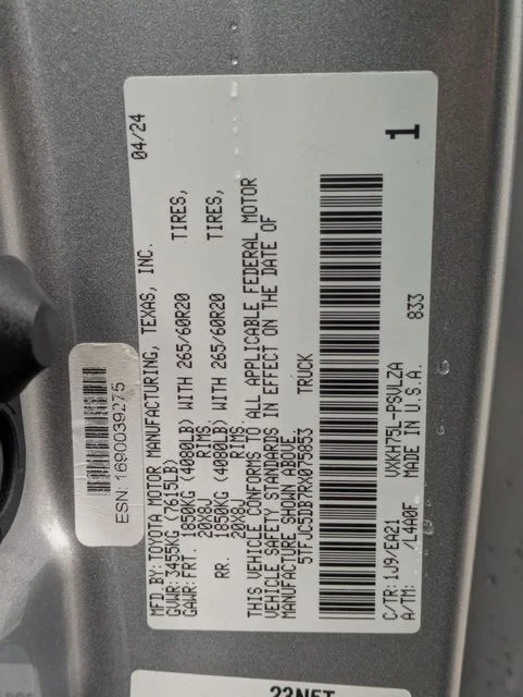 Used 2024 Silver Toyota Limited image 23
