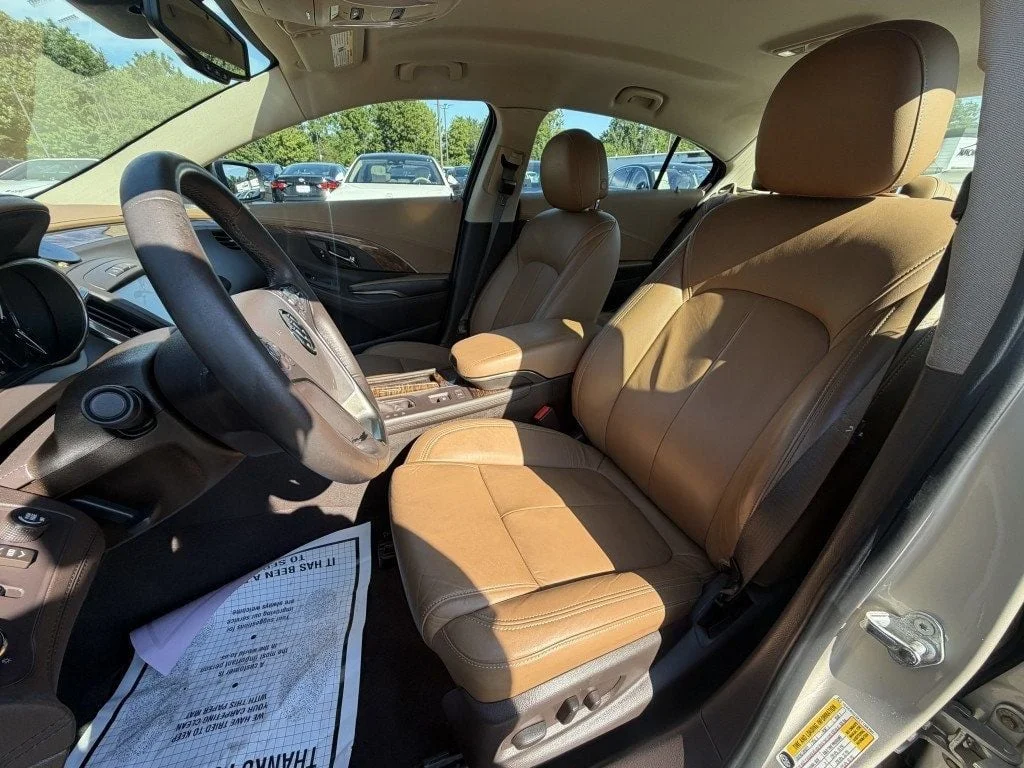Used 2014 Champagne Silver Metallic Buick 4dr Sedan Leather FWD w/ Driver Confidence Pkg & 18