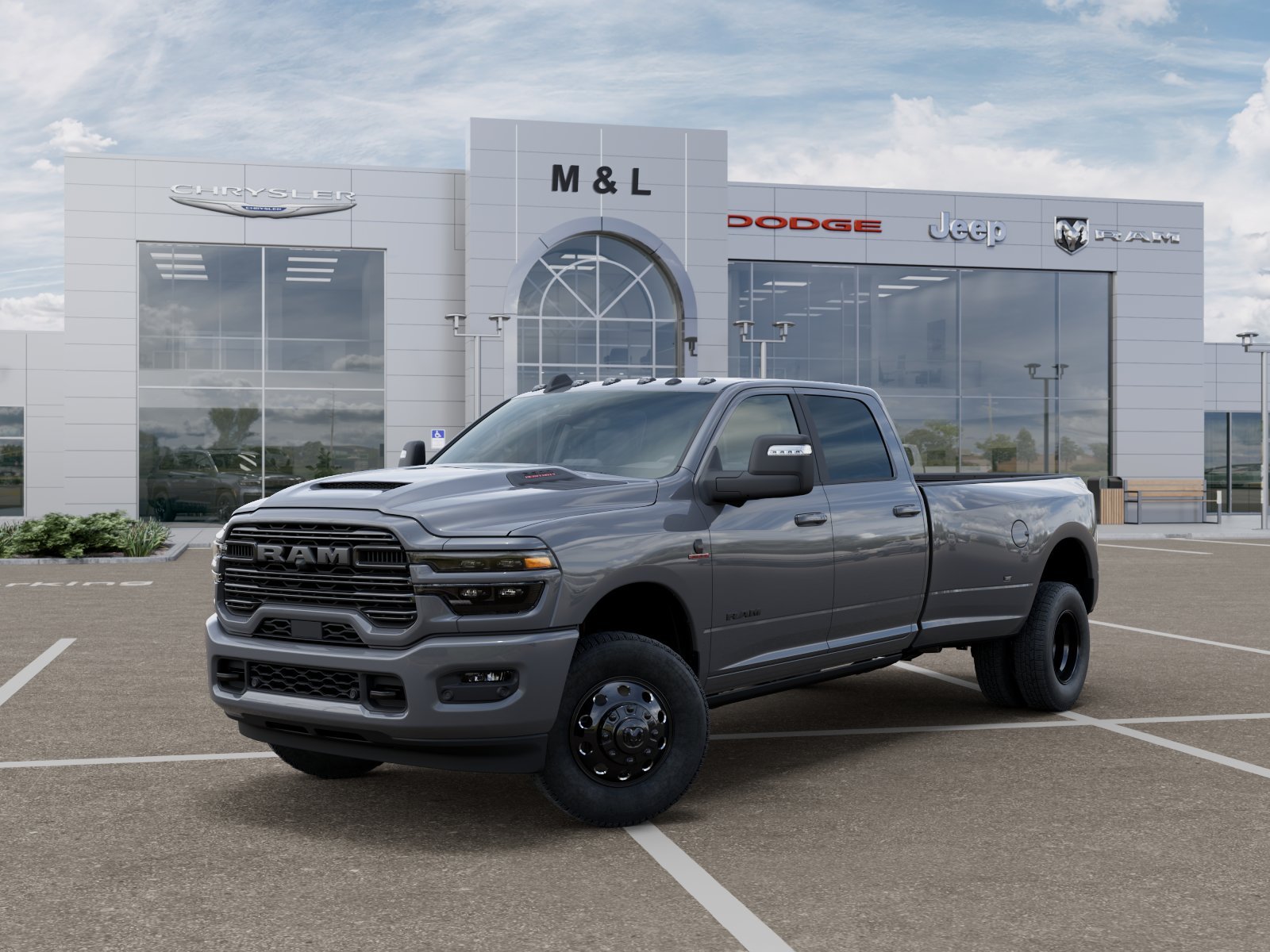 New 2026 Ceramic Gray Clear-Coat Exterior Paint RAM Laramie image 28