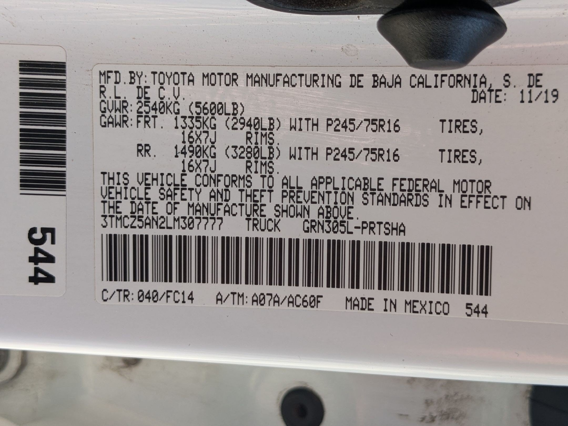 Used 2020 White Toyota SR5 V6 image 31