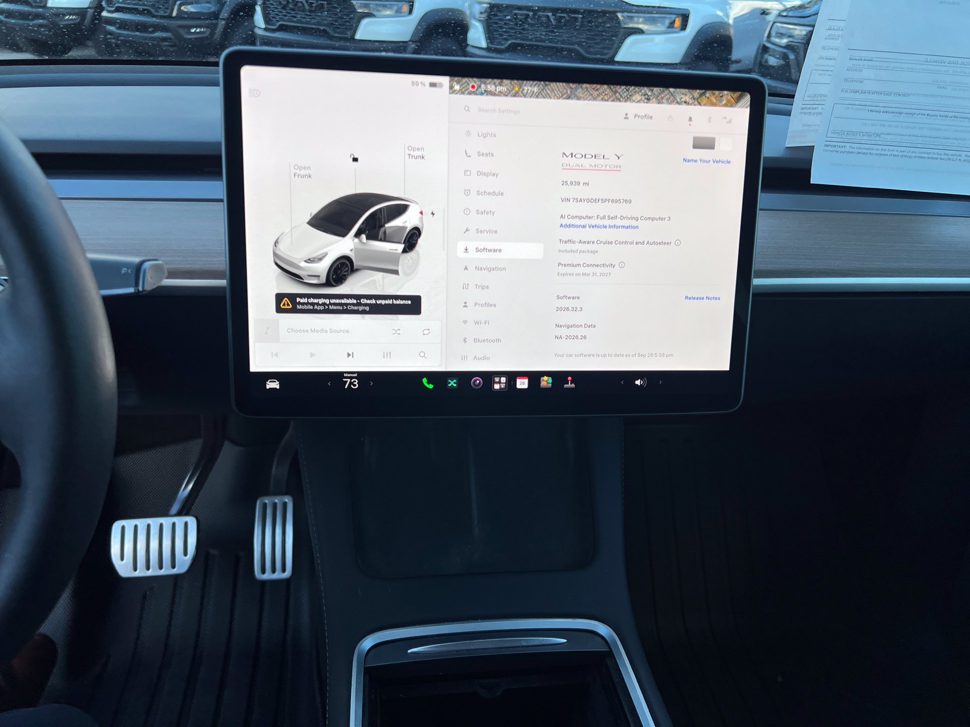 Used 2023 White Tesla Performance image 30