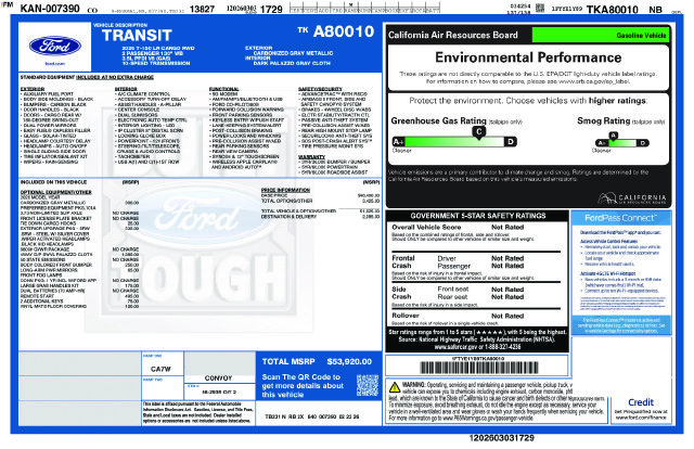 New 2026 Carbonized Gray Metallic Ford Cargo Van image 29