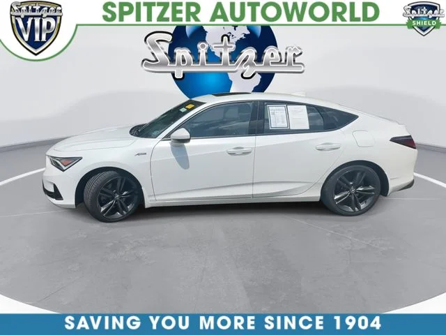 Used 2023 Platinum White Pearl Acura A-SPEC image 6