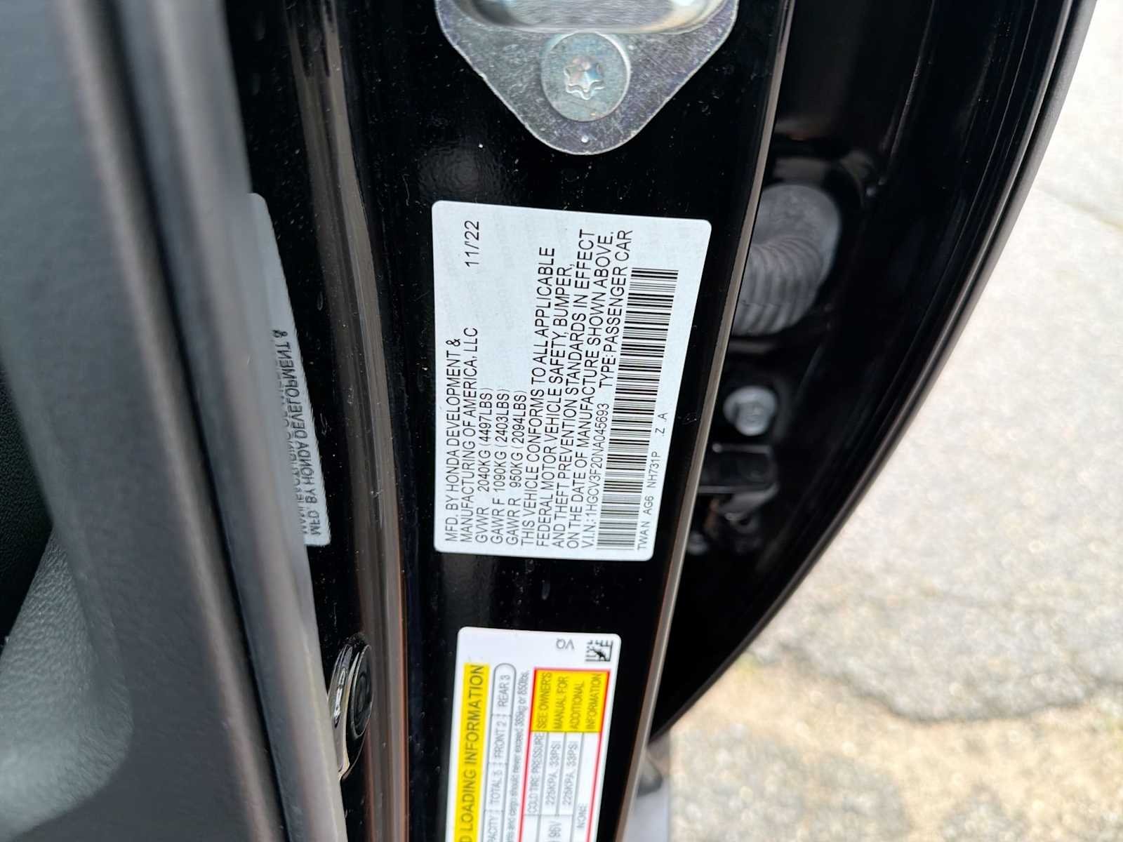 Used 2022 Crystal Black Pearl Honda Sport image 33