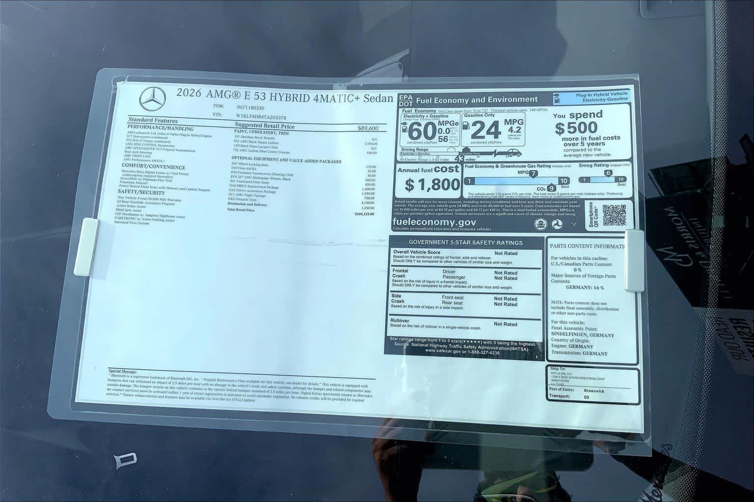 New 2026 Obsidian Black Metallic Mercedes-Benz AMG® E 53 E image 19