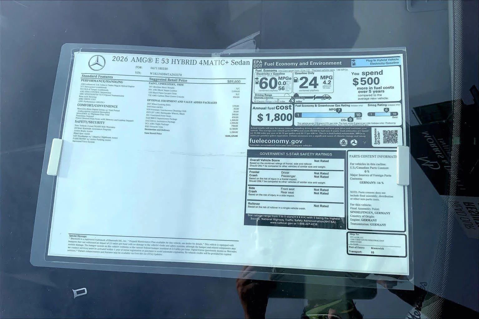 New 2026 Obsidian Black Metallic Mercedes-Benz AMG® E 53 E image 19