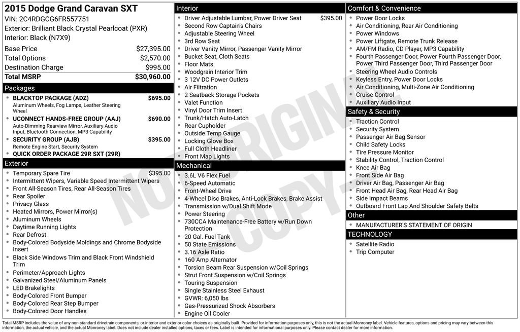 Used 2015 Black Dodge SXT image 6