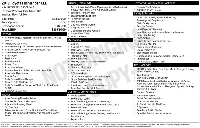 Used 2017 Gray Toyota XLE image 40