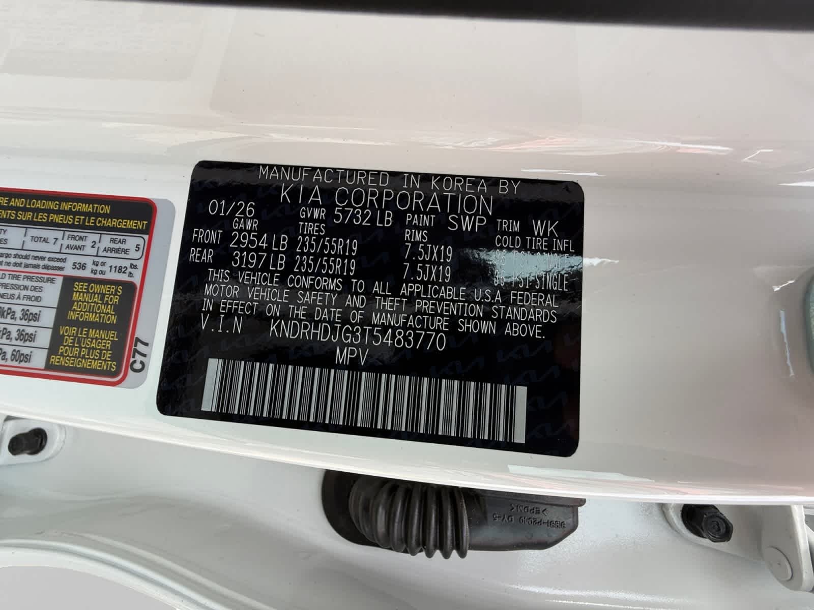 New 2026 Snow White Pearl Kia EX image 24