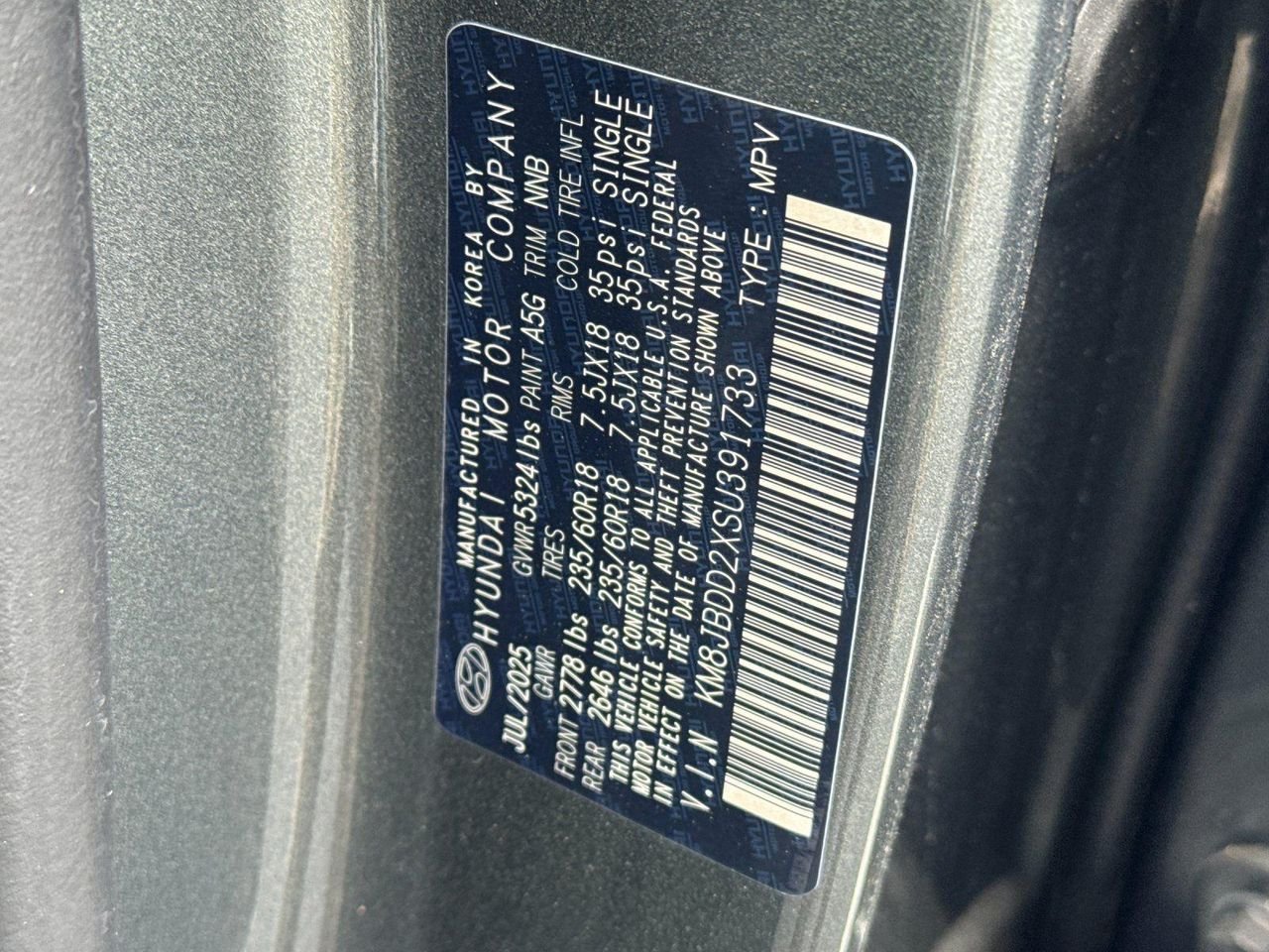 New 2025 Gray Hyundai SEL image 26