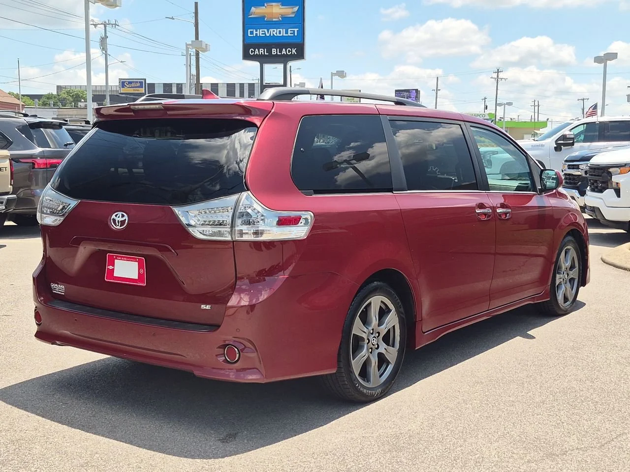 Used 2019 Red Toyota SE image 8